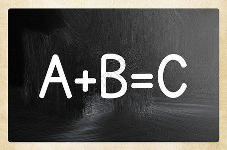 abc 概念成功白色黑色粉笔商业解决方案学校黑板背景图片