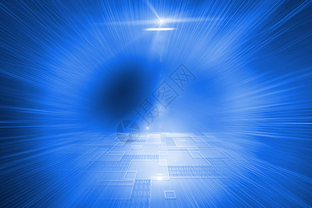 闪亮科技背景计算机线条数字未来派白色绘图火花辉光技术背景图片