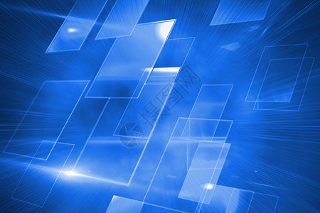 一 技术背景摘要计算机未来派蓝色绘图背景图片