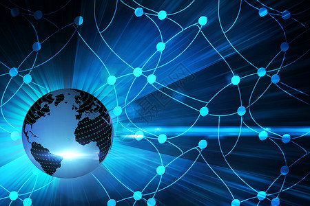 数字地球背景计算机世界绘图全球黑色未来派技术范围蓝色国际背景图片