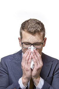 瑟瑟发抖动态图冷 过敏 流感刻字疾病打扫鼻涕宏观科学天气男士季节花粉背景