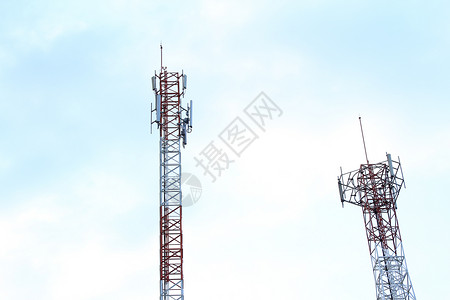单元格塔通讯电讯天线沟通手机设备全球技术背景图片