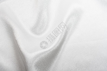 白丝绸奢华帆布纺织品窗帘材料曲线布料投标涟漪白色背景图片