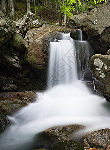 山流瀑布的瀑布背景图片
