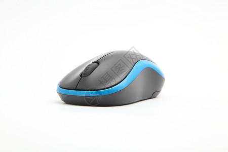 计算机鼠标白色按钮黑色老鼠蓝色导航光学滚动乐器车轮背景图片