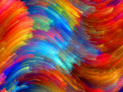 彩色旋转图案彩色传播调色板笔触艺术运动曲线纤维橙子墙纸湍流条纹背景