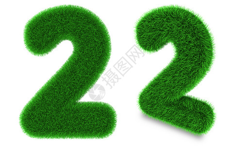 a2排版素材第二由草制成环境生态生物白色字母数字字体绿色插图背景