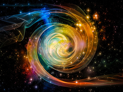 漩涡星云Vortex 能量作品气体活力运动元素想像力插图墙纸技术设计背景