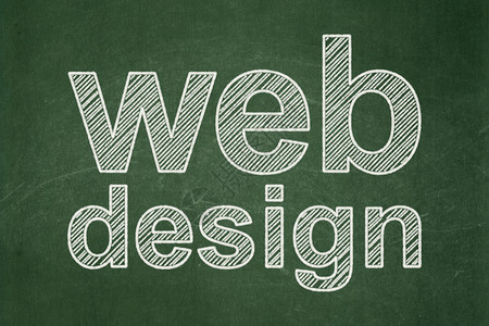 网页设计素材Web 设计概念 黑板背景上的网络设计世界互联网黑色教育建筑课堂网站创造力引擎营销背景