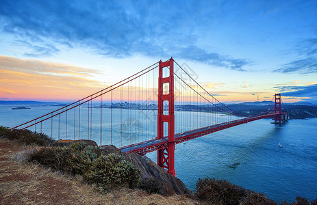 著名的金门大桥 旧金山高清图片