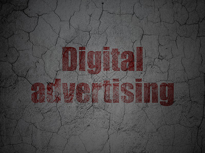 营销概念 关于墙壁背景的数码广告宣传插图战略网络古董产品市场水泥销售风化公关背景图片