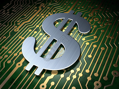 电路符号货币概念 电路板上美元的背景情况木板金融电脑资金价格技术市场交换电路现金背景