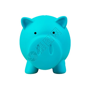 白色背景的小猪银行商业投资小猪插图粉色工作财政背景图片