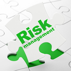 企业风险管理财务概念 关于拼图背景的风险管理背景