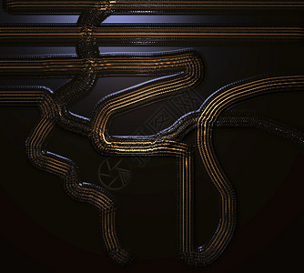 抽象的数码背景漩涡拉丝纹理效果材料计算机飞溅元素绘图黑色背景图片