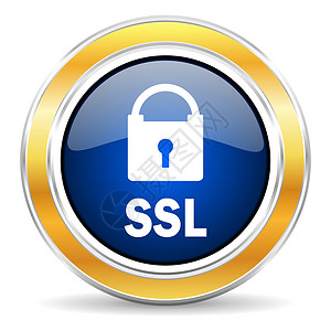 ssl 图标网络网站服务警卫证书交易蓝色安全钥匙按钮背景图片