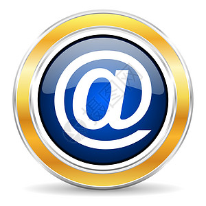 读信邮件图标信封地址按钮电话蓝色圆圈电子邮件网络盒子字母背景