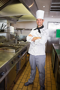 厨师白人双手合十厨师帽高清图片