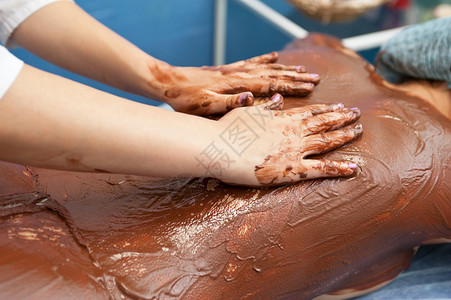巧克力面膜巧克力面罩卫生女性女士美容美容师中心肤色皮肤温泉化妆品背景