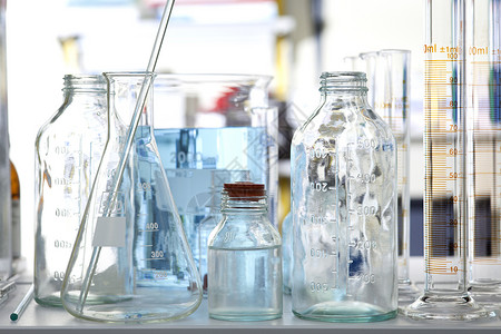 滴定管实验室玻璃玻璃灯泡科学瓶子烧瓶器皿化学研究量筒背景
