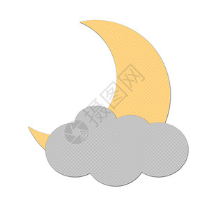 月亮图标以木炭纸为面糊绘制天气图回收季节标签天空依恋粉笔灰色孩子材料太阳背景