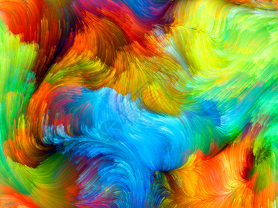 充满活力抽象彩色背景色迹作品漩涡元素活力条纹运动调色板光谱创造力背景
