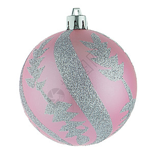 粉红圣诞节舞会风格玻璃玩具横幅装饰传统假期装饰品季节阴影背景图片