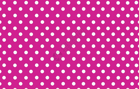 深粉红背景中的白色波尔卡点背景图片