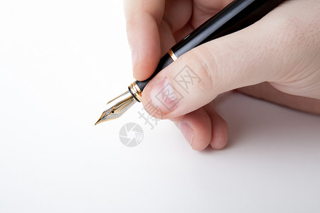 德智体报名中在人手的笔中签字背景