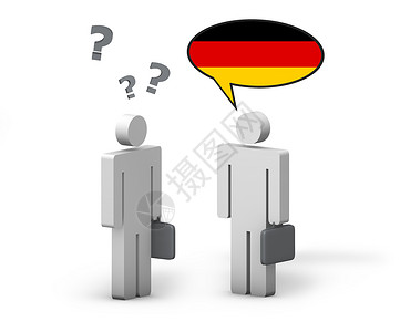 商业德德语语言概念高清图片