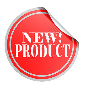 红色产品拍摄红圆标签新产品背景