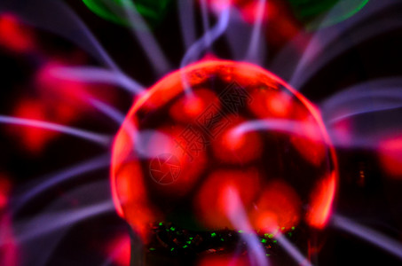 特斯拉球体活力闪电灯光背景图片