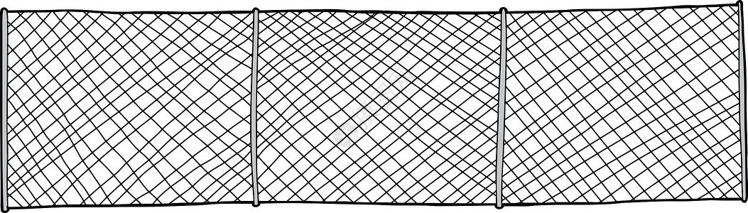 链链接栅剪贴链环手绘涂鸦草图栅栏金属插图安全背景图片