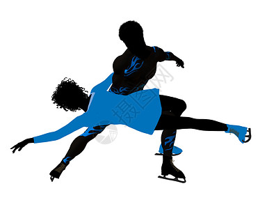 双人滑艺术非裔美国人高清图片