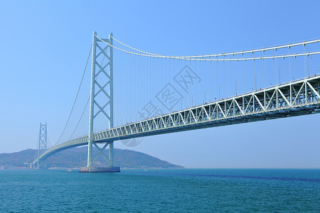 桥水路铰链海洋天际电缆港口明石建筑学舞妓天空高清图片