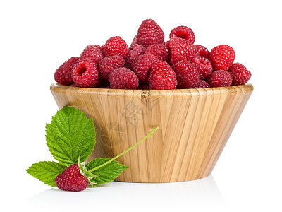 草莓甜点水果饮食木头浆果覆盆子叶子红色白色食物高清图片