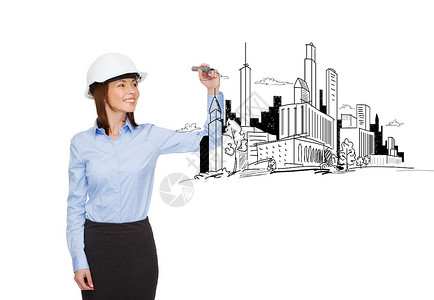 东数西算工程正式启动在虚拟屏幕上写头盔的女商务人士工程师开发商工作空气写作投影成人住房财产女性背景