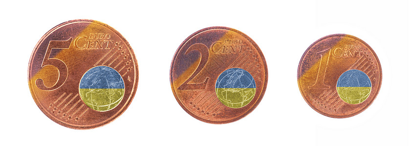 欧洲工会概念     1 2和5欧元数字价格金属支付宗派联盟财政会员旗帜交换背景图片
