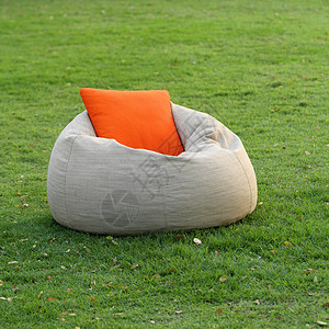 软垫带枕头的制造椅背景
