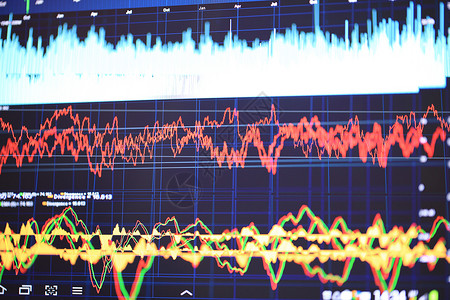 市场分析单线货币技术科学软件蓝色画幅股市数据烛台背景图片