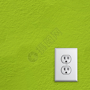美式插座美国的绿色能源电网插座房子网络技术塑料墙纸力量工具白色活力插头背景