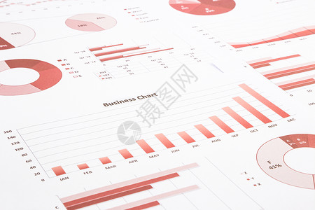 红商务图表 图表 年度报告和后向汇总g背景图片