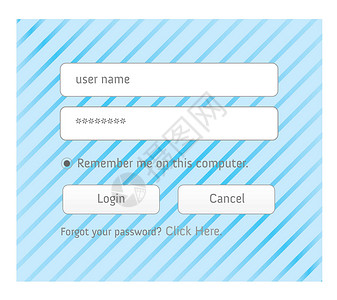 Illused 登录界面  用户名和密码展示用户日志防火墙电脑蓝色成员邮件网站安全背景图片
