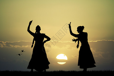 亚洲舞蹈背景图片