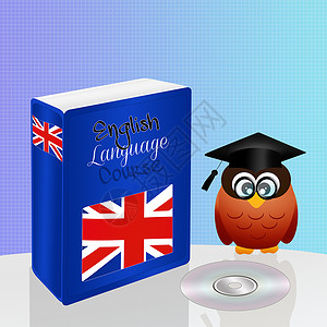 英语课程英语班学习下载外国班级旗帜互联网网络学校光盘多功能背景