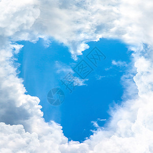 云形式云层塑造的天空心情感天线动机空气蓝色字母自由阳光想像力创造力背景