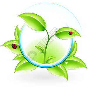 植物类icon经合组织图标回收植物绿色白色发芽环境生活空白标识叶子背景
