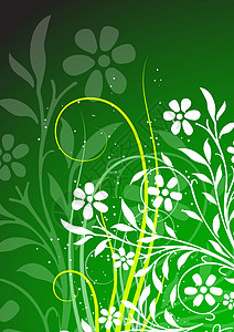 花卉背景绘画叶子漩涡花瓣季节背景图片