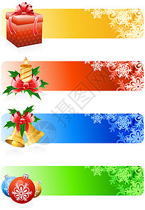 圣诞标签圣诞节横幅装饰品丝带标签蜡烛插图季节金子问候语奢华框架背景