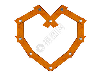 木心指甲框架控制板边界螺栓盘子恋情木头棕色建筑背景图片
